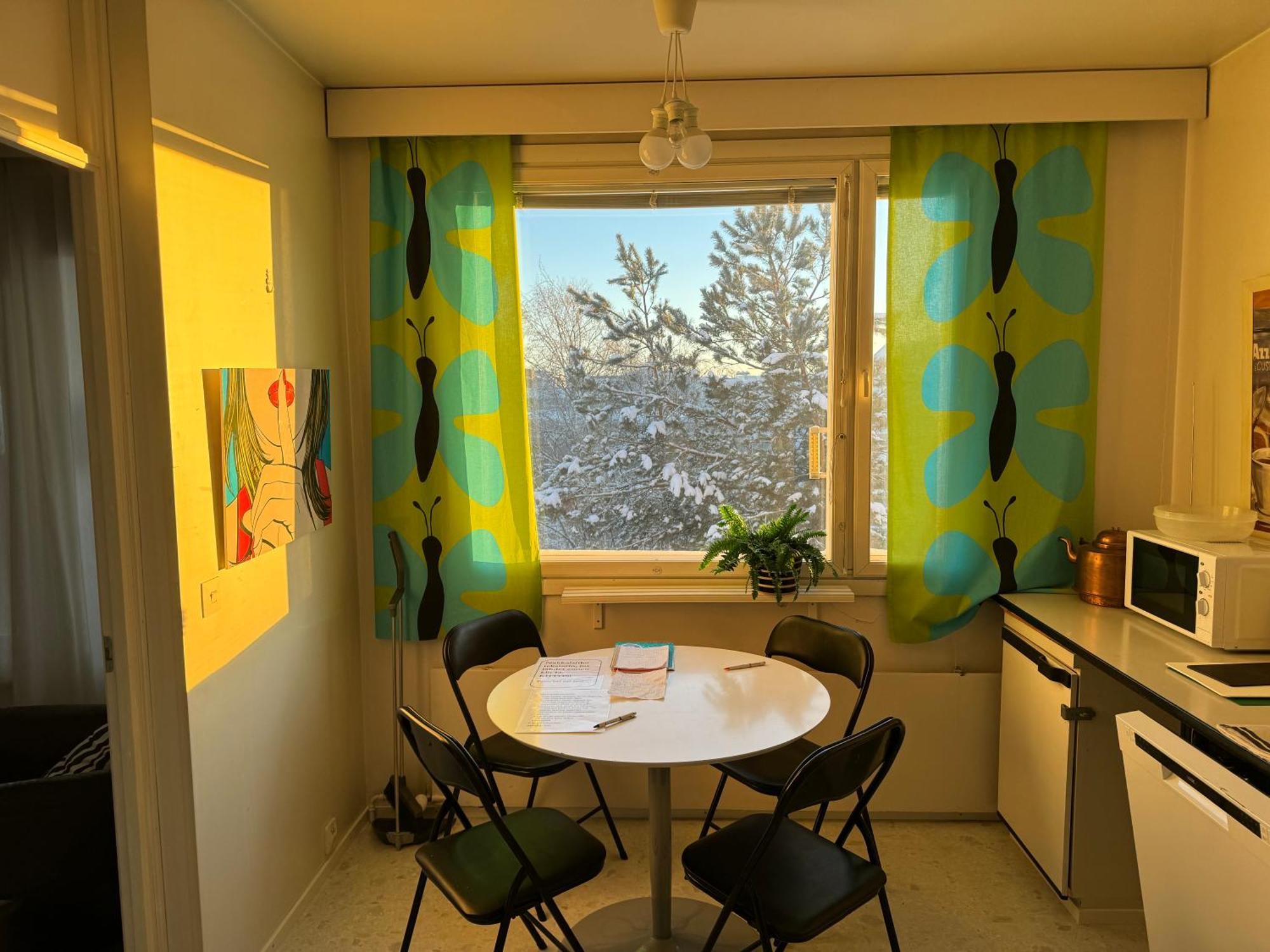 Iso Kolmio Ydinkeskustassa 1-6 Hloe Ilm.Parkit Apartment เอาลู ภายนอก รูปภาพ
